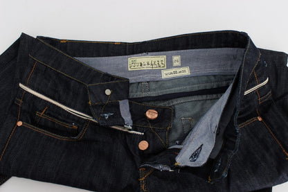  - Elegant Straight Leg Dark Blue Jeans