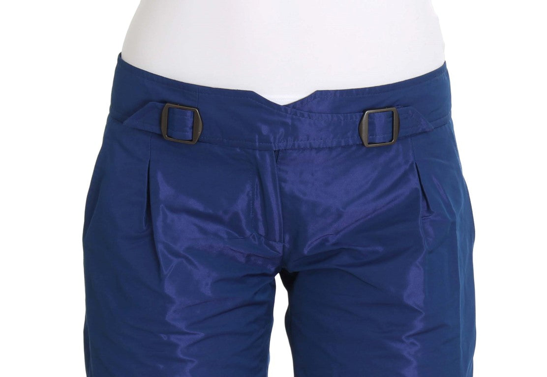  - Chic Blue Mid Waist Shorts