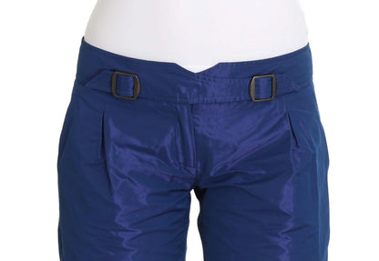  - Chic Blue Mid Waist Shorts