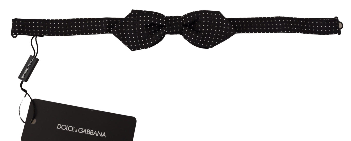  - Exquisite Silk Polka Dot Bow Tie