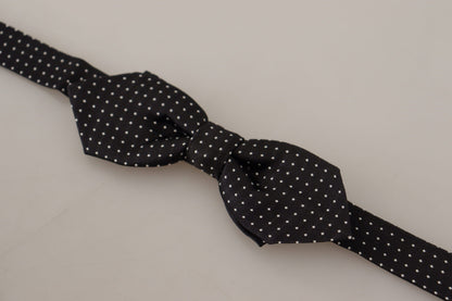  - Exquisite Silk Polka Dot Bow Tie