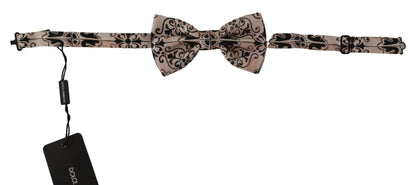  - Elegant Multicolor Silk Bow Tie