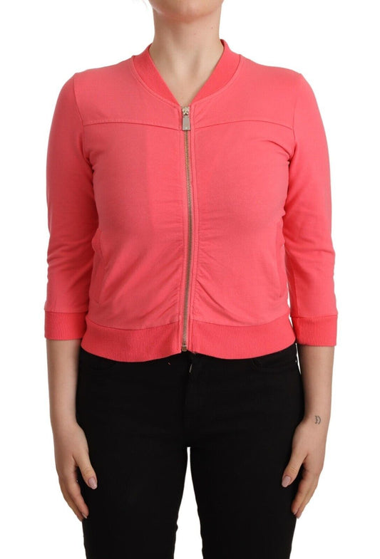  - Elegant Pink Full Zip Sweater