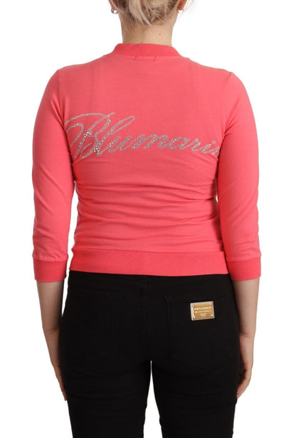  - Elegant Pink Full Zip Sweater