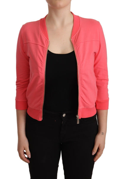  - Elegant Pink Full Zip Sweater