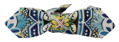  - Majolica Print Silk Bow Tie