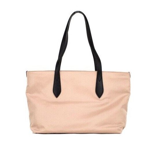  - Small Rose Beige Logo Branded Econyl Nylon Tote Shoulder Handbag Purse