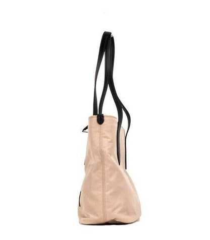  - Small Rose Beige Logo Branded Econyl Nylon Tote Shoulder Handbag Purse