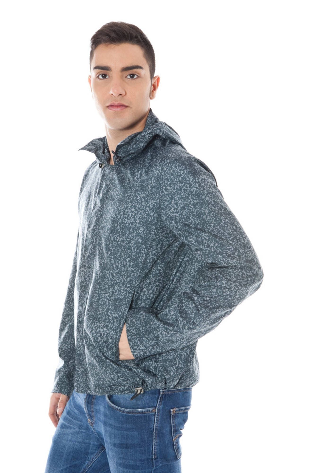 Gray Polyamide Men Jacket - The Luxe Alliance