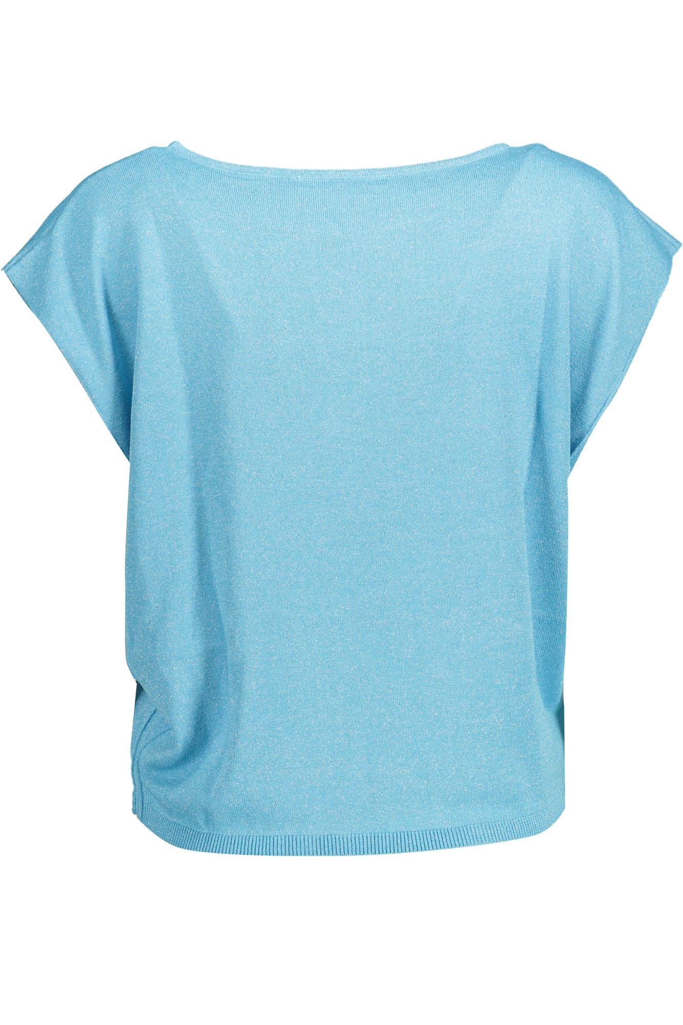  - Light Blue Viscose Women Top