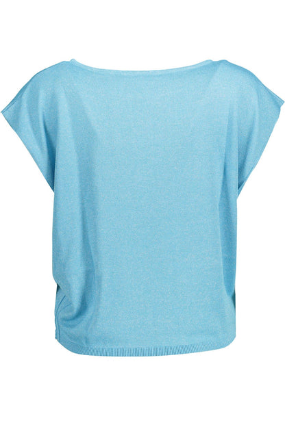  - Light Blue Viscose Women Top