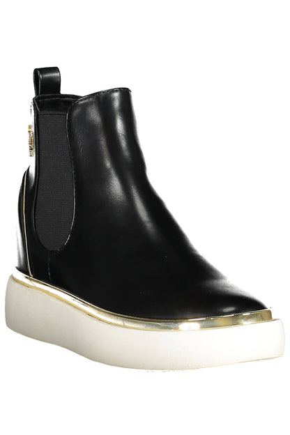 Black Polyester Women Boot - The Luxe Alliance