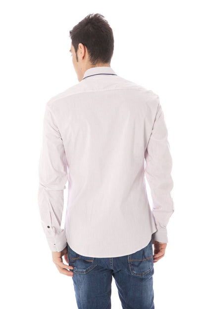  - Pink Cotton Men Shirt