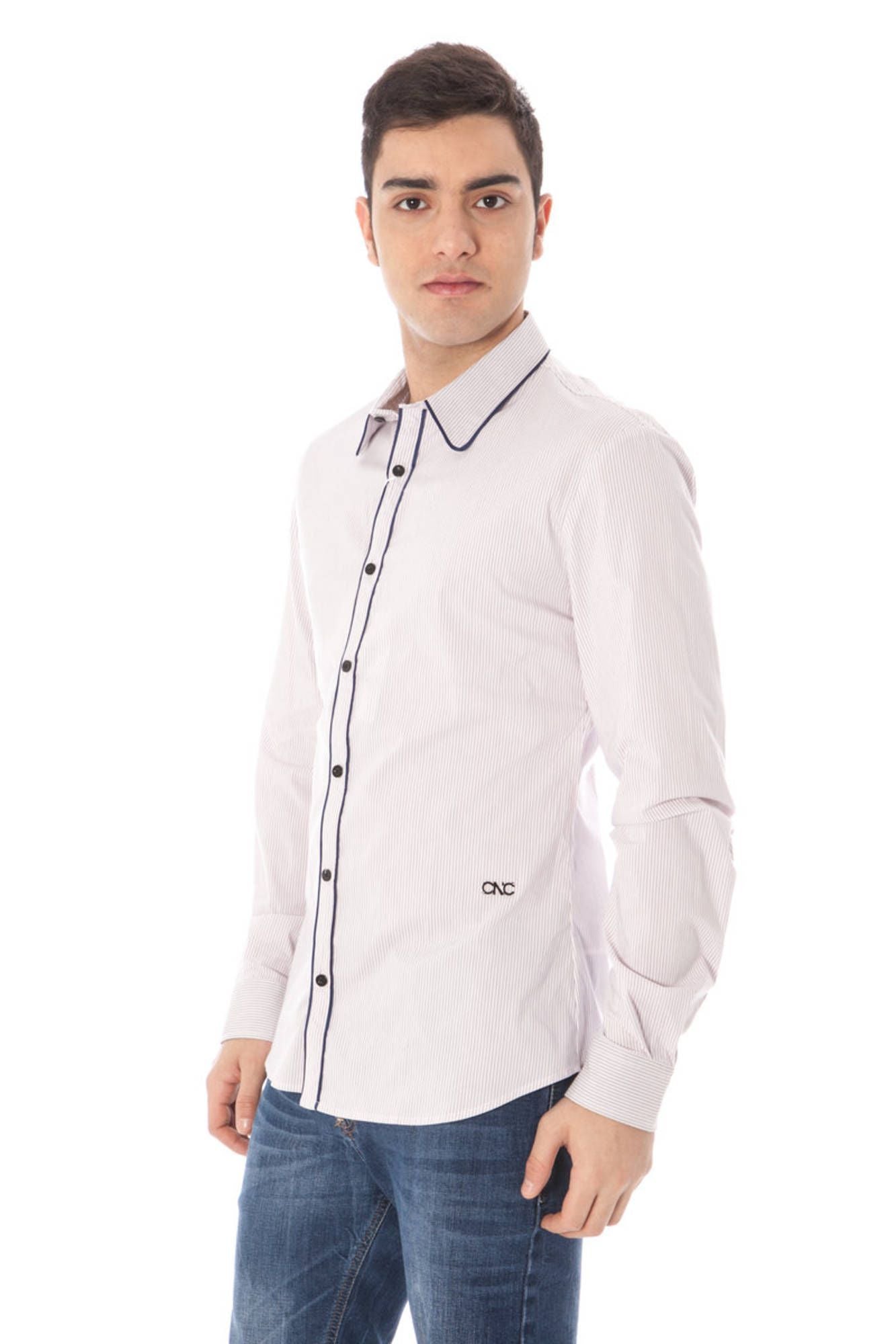  - Pink Cotton Men Shirt