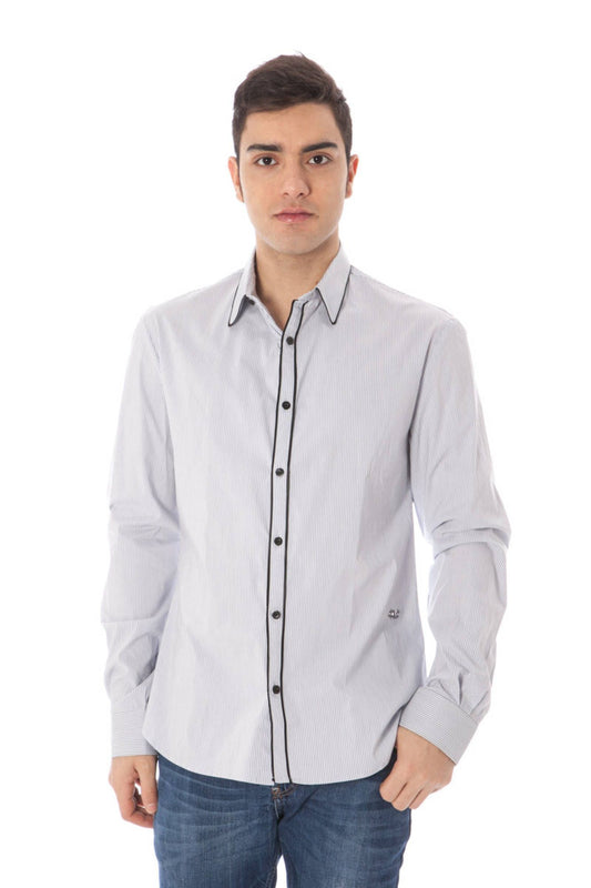  - Light Blue Cotton Men Shirt