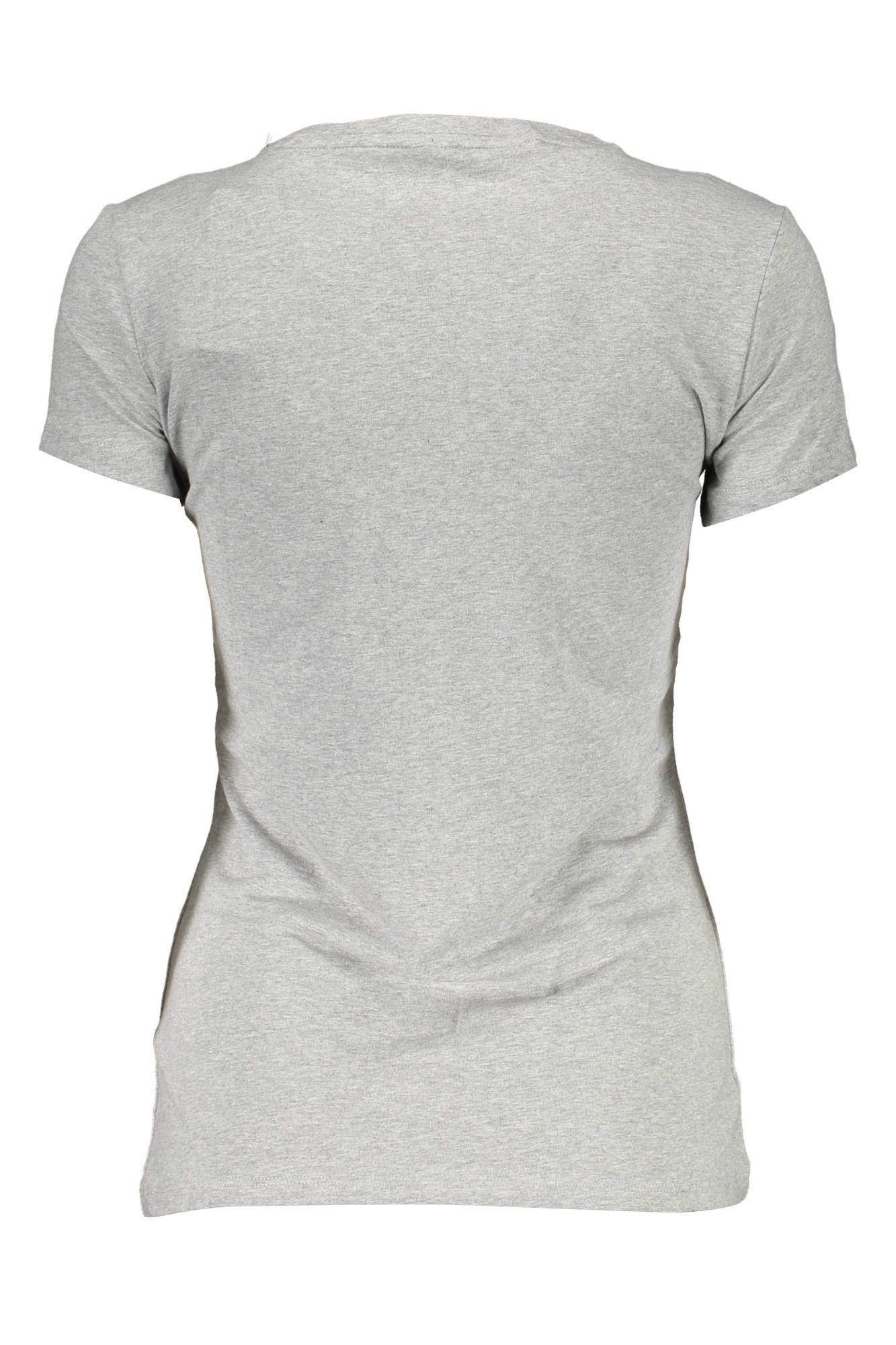  - Gray Cotton Women T-Shirt