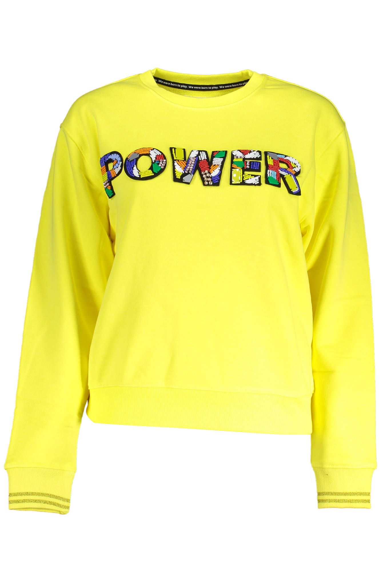  - Yellow Cotton Women Sweater