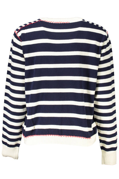  - Blue Cotton Women Sweater