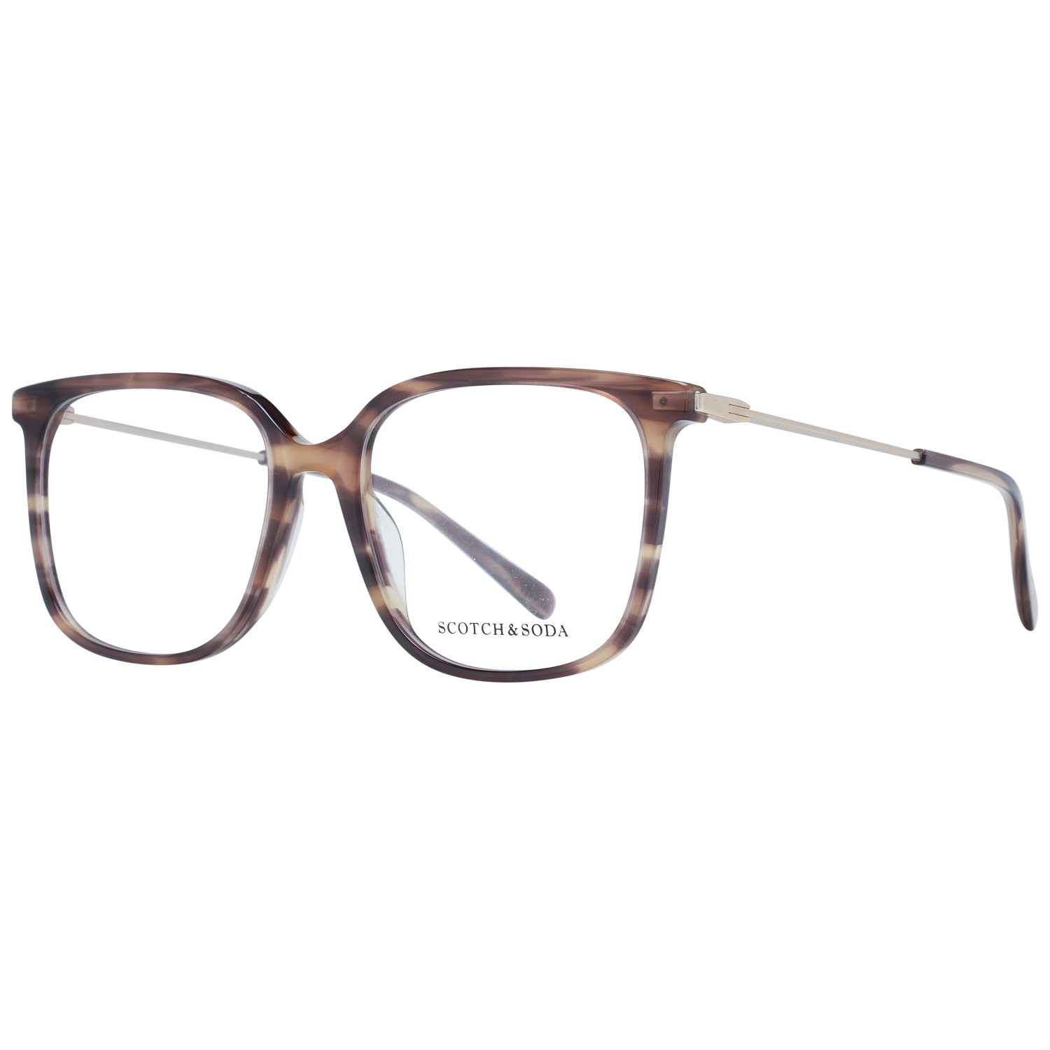 Scotch & Soda Women's Square Acetate Eyewear Frames – Brown