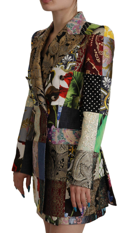 Dolce & Gabbana Women's Multicolour Patchwork Blazer Jacket