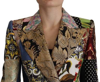 Dolce & Gabbana Women's Multicolour Patchwork Blazer Jacket