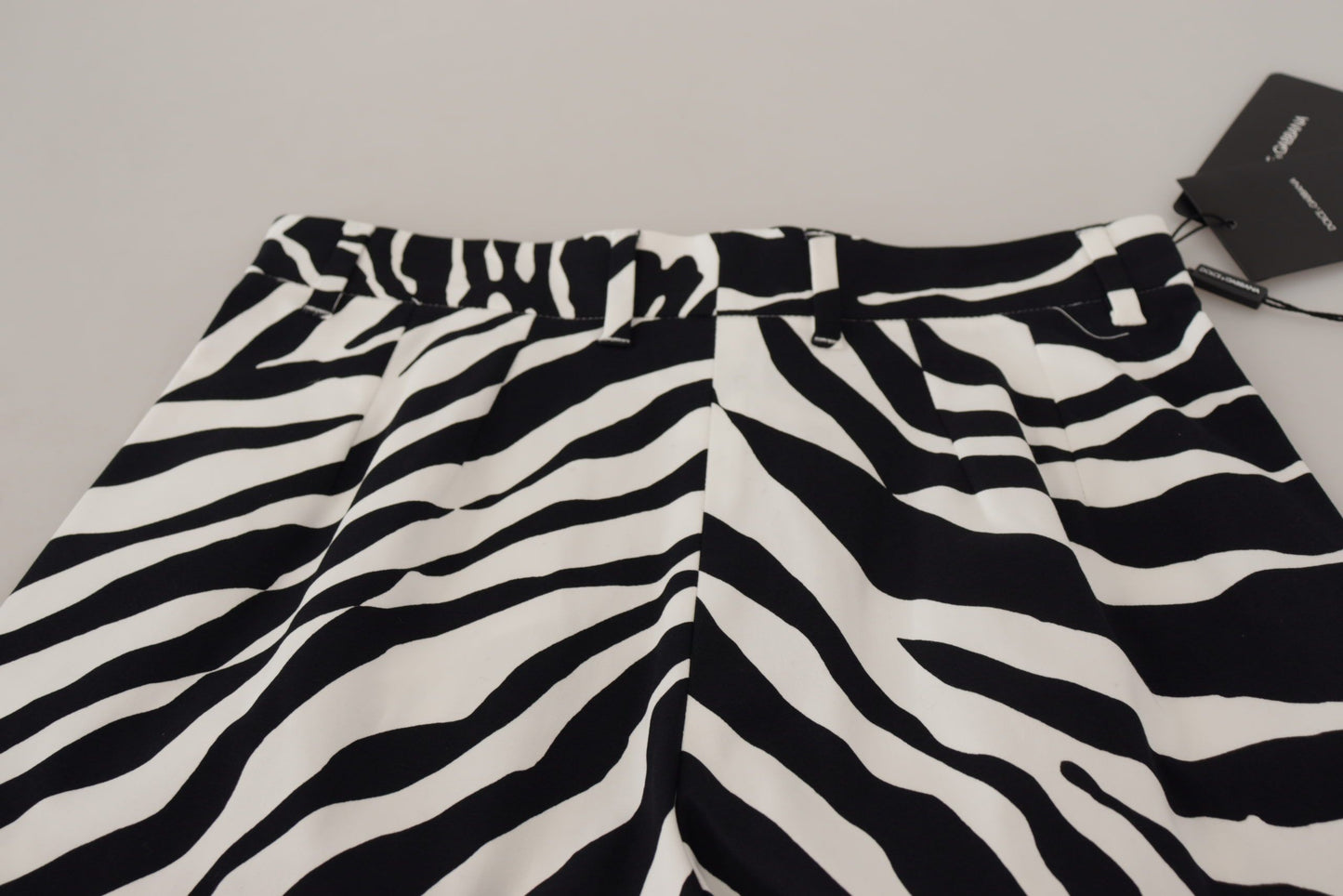  - Zebra Print Mid Waist Hot Pants