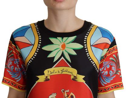  - Glamourous Multicolor Silk Top