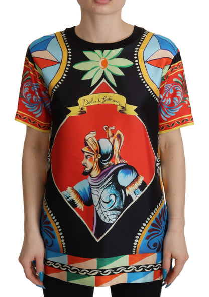  - Glamourous Multicolor Silk Top