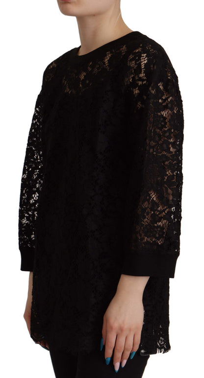  - Elegant Black Long Sleeve Blouse Top