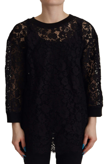  - Elegant Black Long Sleeve Blouse Top