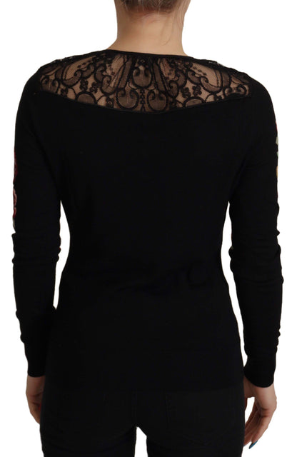 Embroidered Angel Cardigan Sweater by Dolce & Gabbana