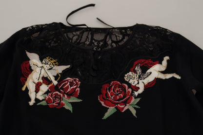Embroidered Angel Cardigan Sweater by Dolce & Gabbana