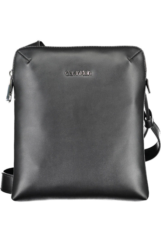 Black Polyester Men Shoulder Bag - The Luxe Alliance