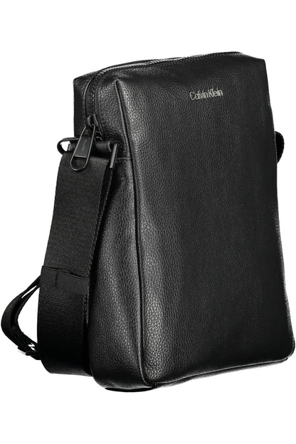 Black Polyester Men Shoulder Bag - The Luxe Alliance