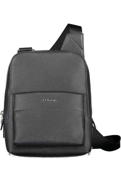  - Black Polyester Men Shoulder Bag