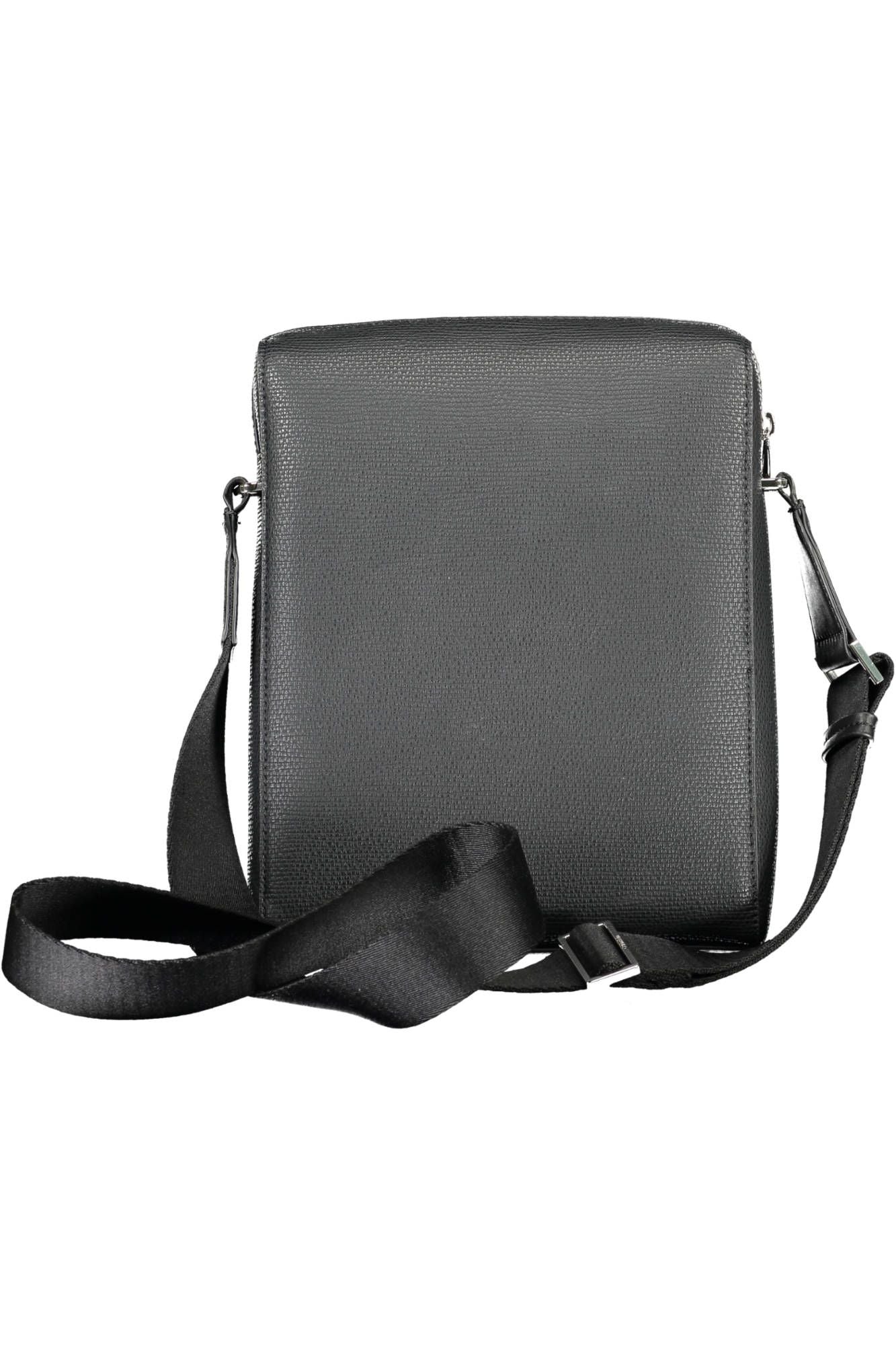  - Black Polyester Mens Shoulder Bag