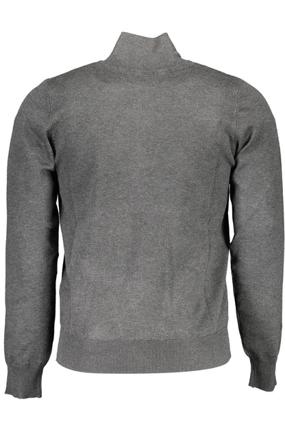 Gray Viscose Men Sweater - The Luxe Alliance