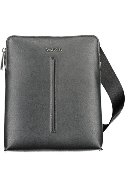  - Black Polyester Mens Shoulder Bag