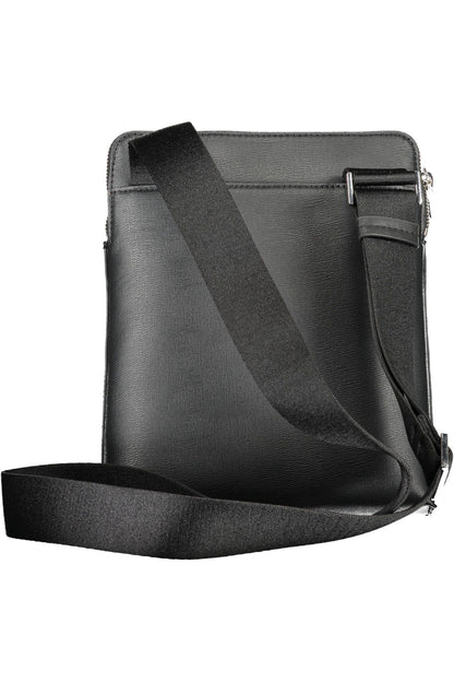  - Black Polyester Mens Shoulder Bag