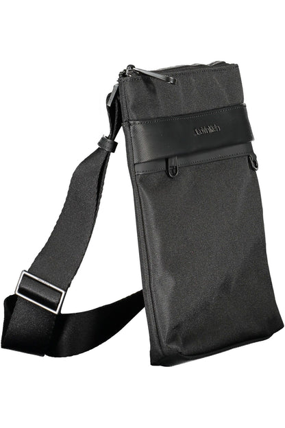  - Black Polyester Men Shoulder Bag