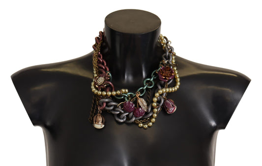  - Sicilian Elegance Gold-Tone Statement Necklace