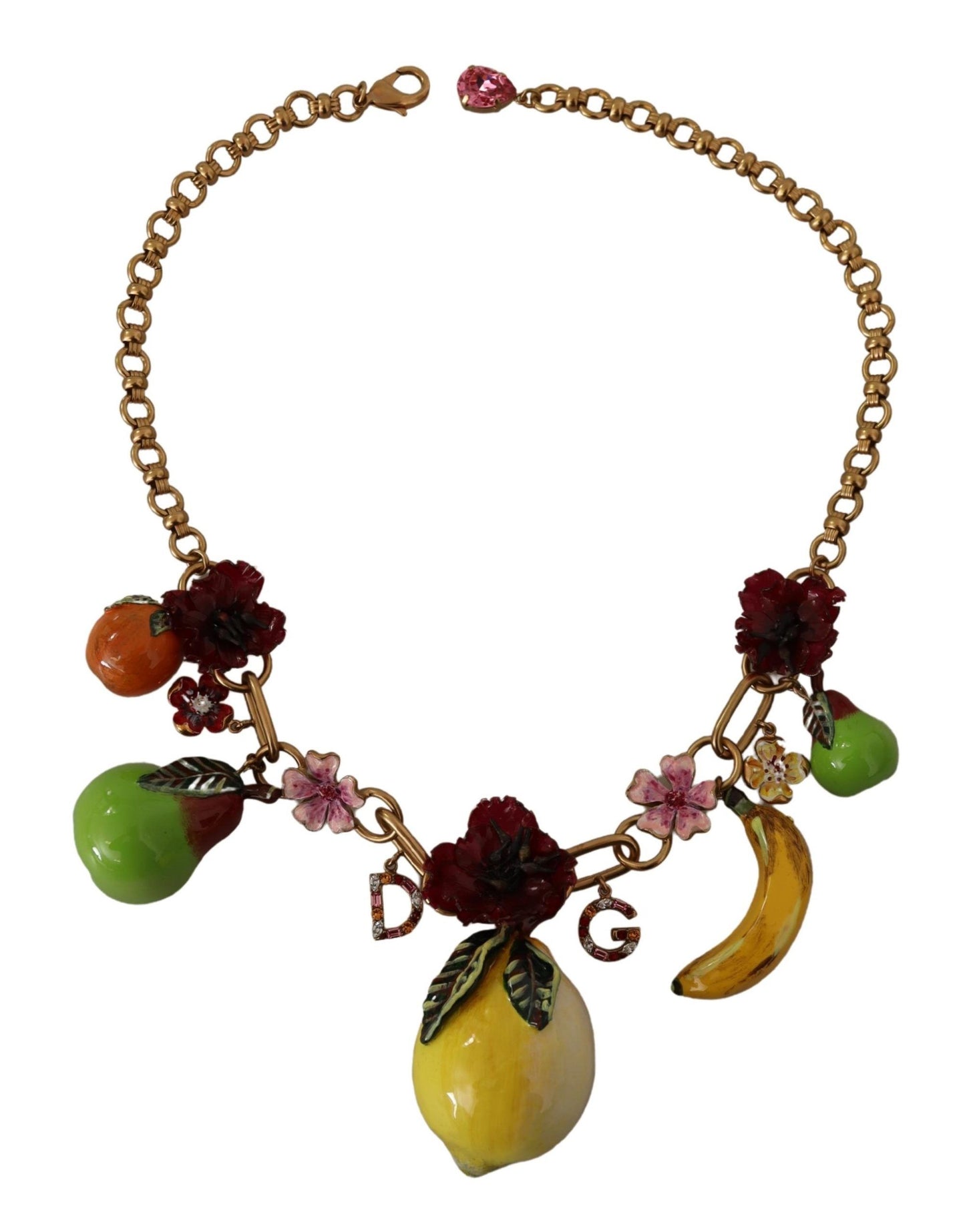  - Chic Gold Statement Sicily Fruit Necklace