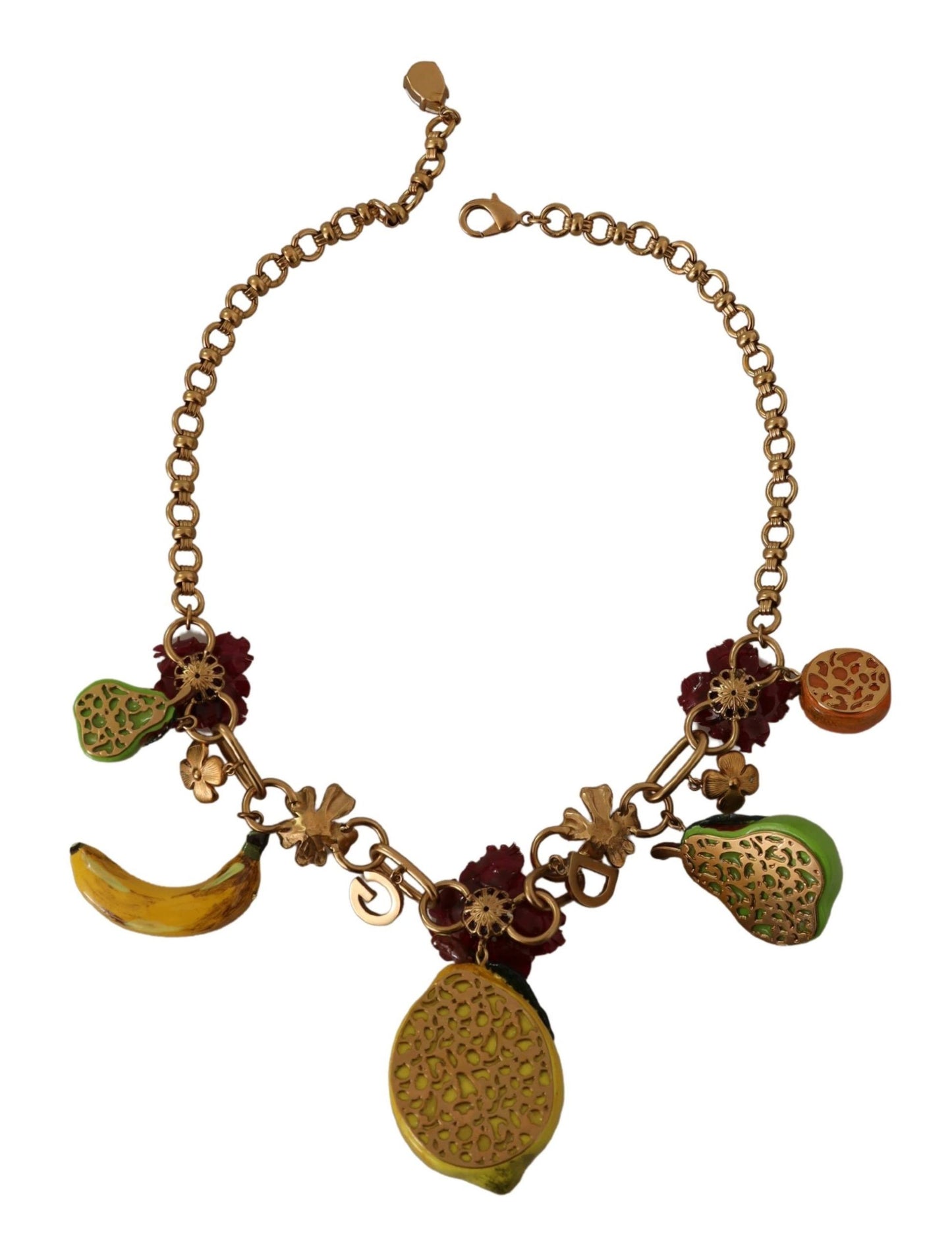  - Chic Gold Statement Sicily Fruit Necklace