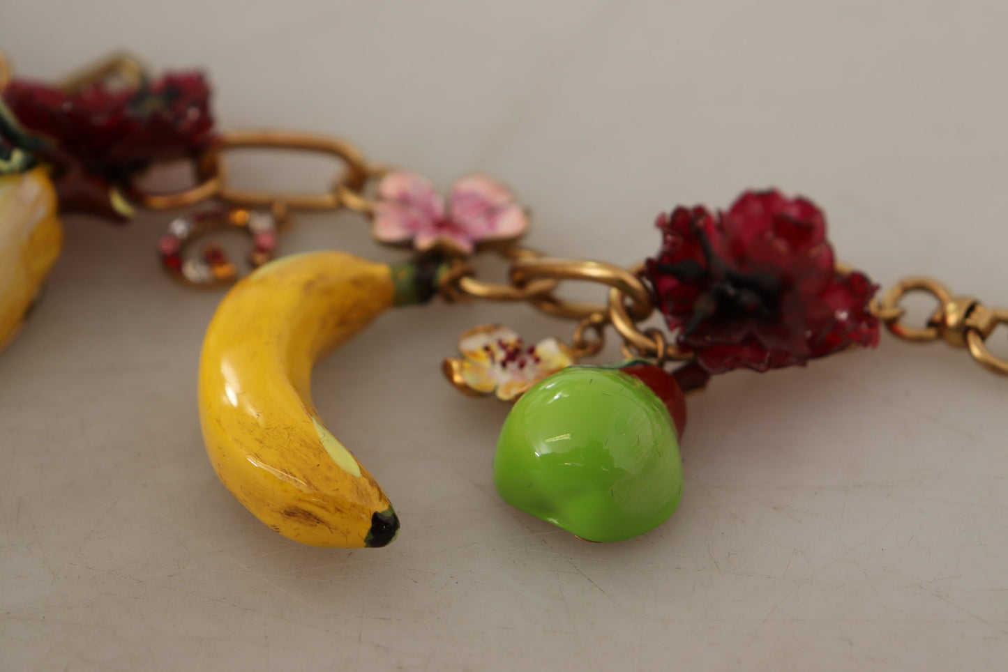  - Chic Gold Statement Sicily Fruit Necklace