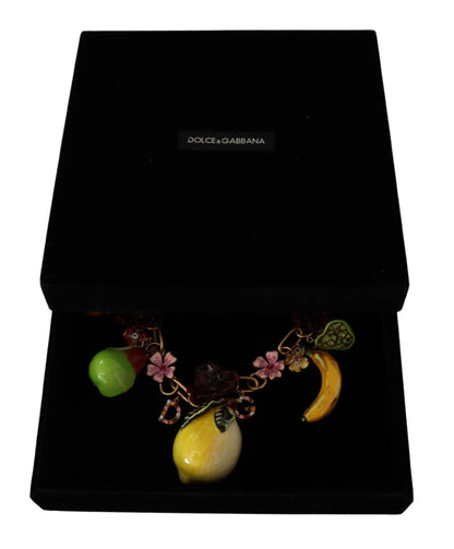  - Chic Gold Statement Sicily Fruit Necklace