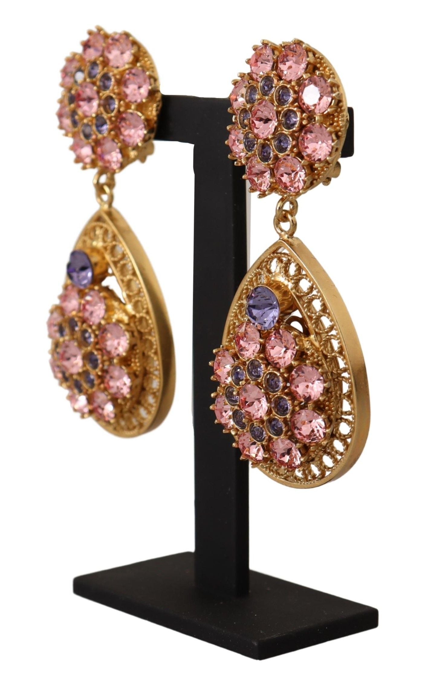  - Baroque Multicolor Crystal Dangle Earrings