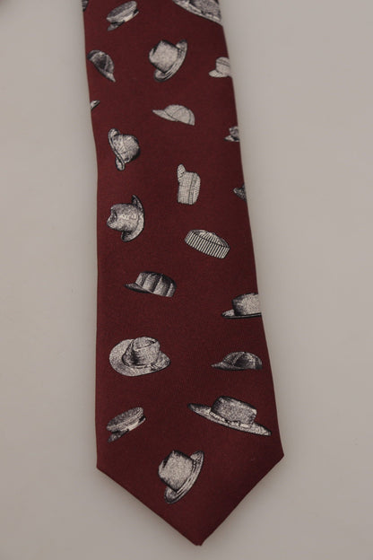  - Maroon Elegance Silk Tie