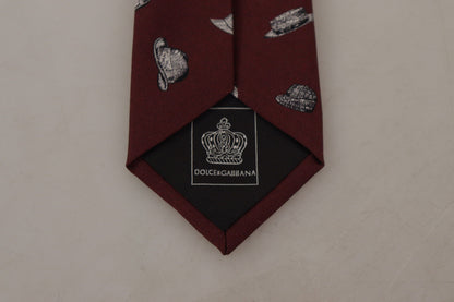 Maroon Elegance Silk Tie - The Luxe Alliance