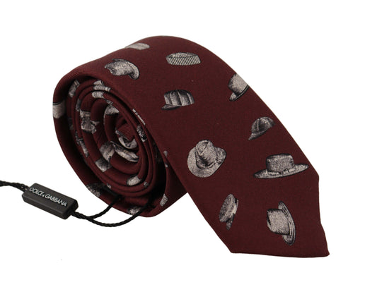  - Maroon Elegance Silk Tie