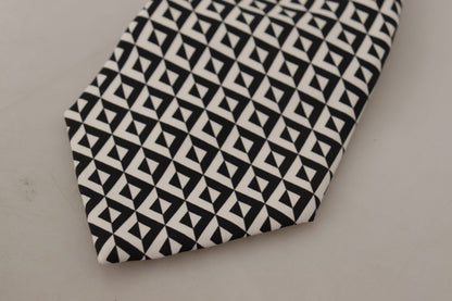  - Elegant Silk Black Tie for the Dapper Gentleman